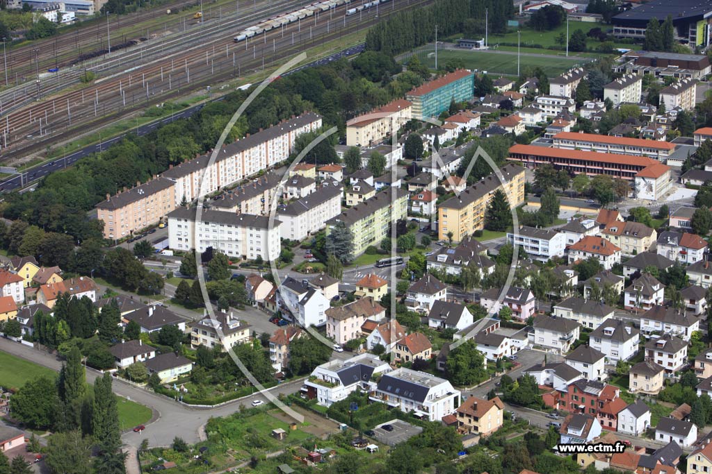 Photo arienne de Schiltigheim