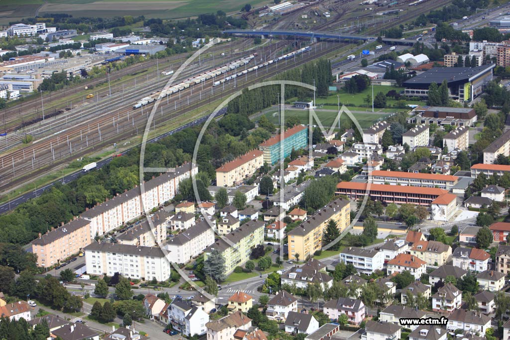 Photo arienne de Schiltigheim