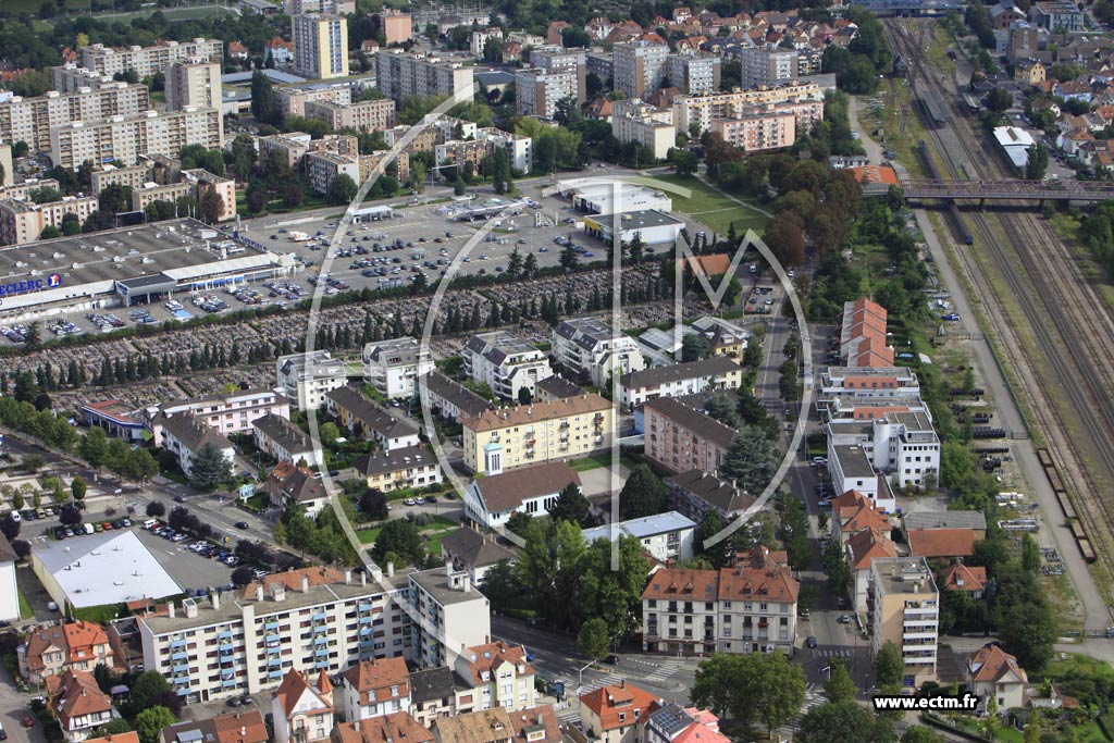 Photo arienne de Schiltigheim