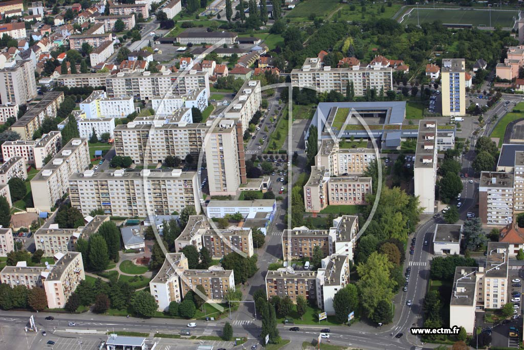Photo arienne de Schiltigheim