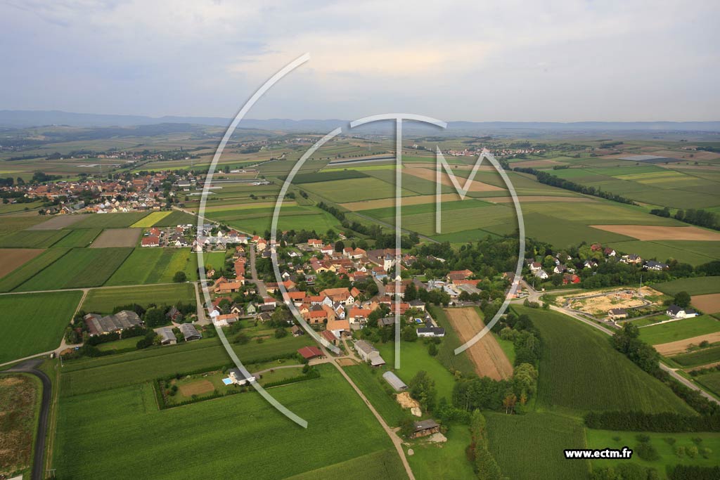 Photo arienne de Schnersheim (Kleinfrankenhei)