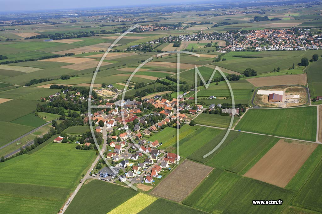 Photo arienne de Schnersheim (Kleinfrankenhei)