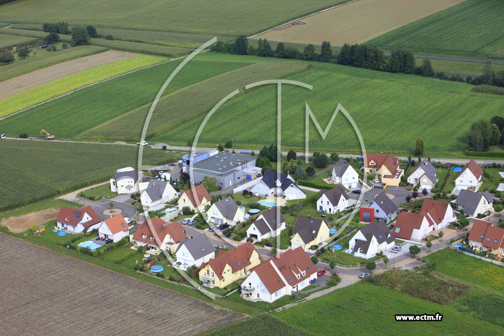Photo arienne de Schnersheim (Kleinfrankenhei)