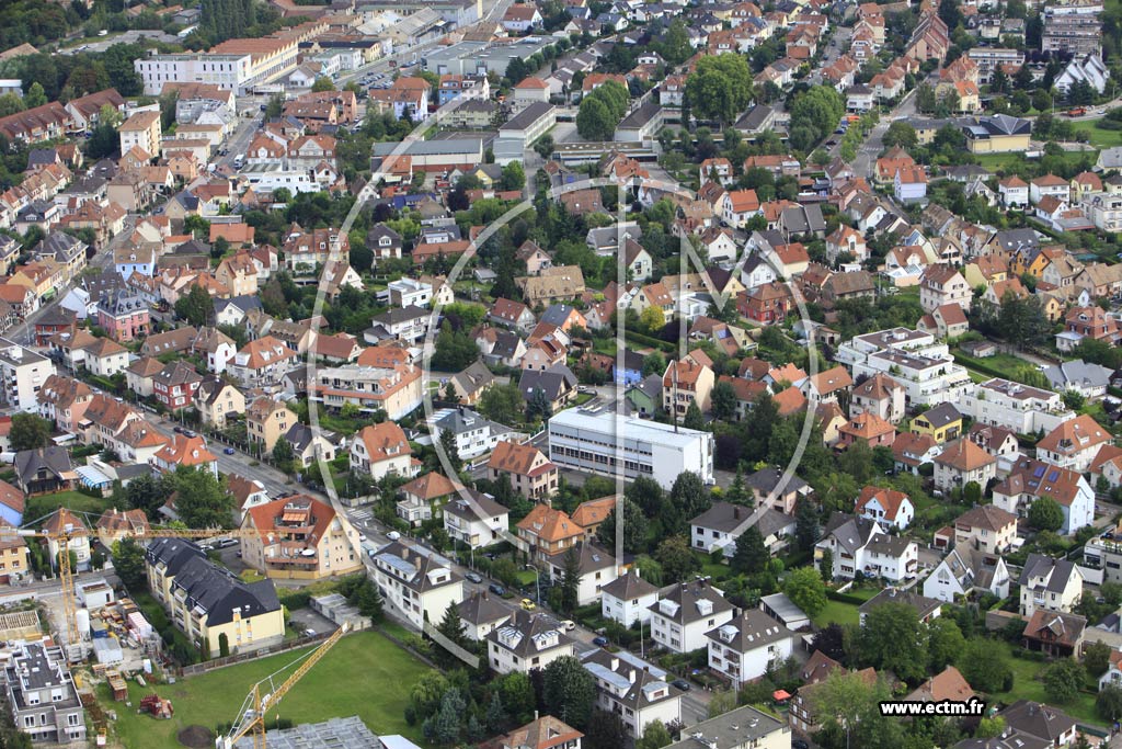 Photo arienne de Strasbourg (Robertsau)