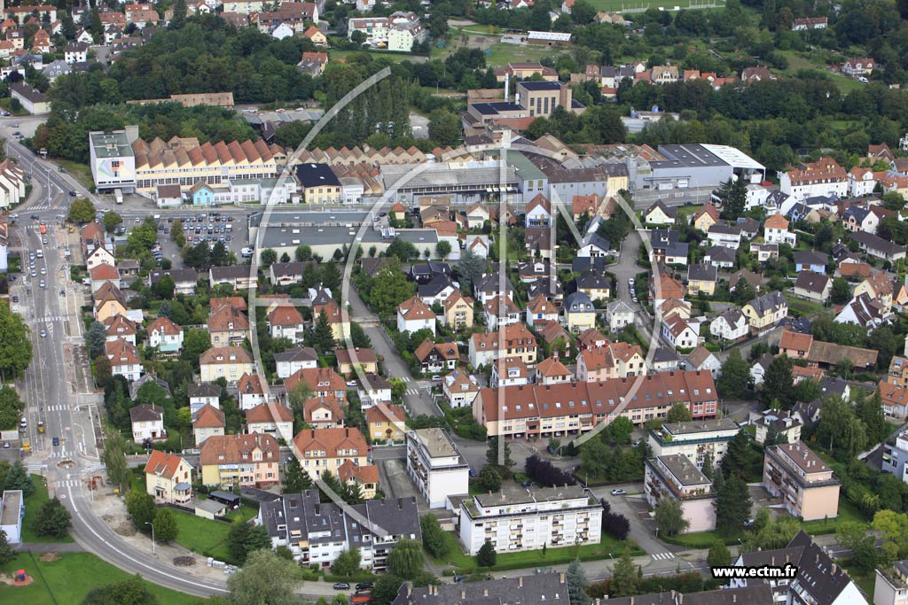 Photo arienne de Strasbourg (Robertsau)