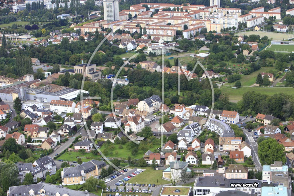 Photo arienne de Strasbourg (Robertsau)