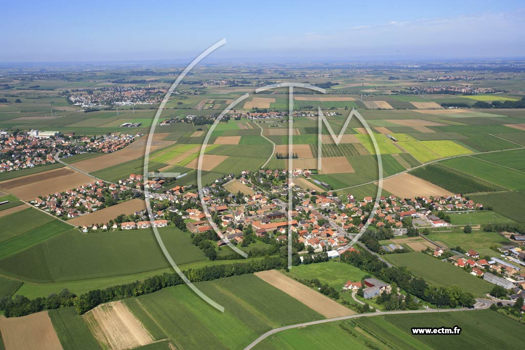Photo arienne de Stutzheim-Offenheim (Offenheim)