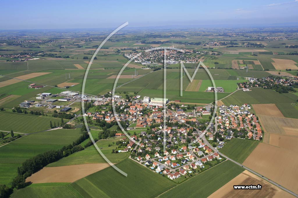 Photo arienne de Wiwersheim