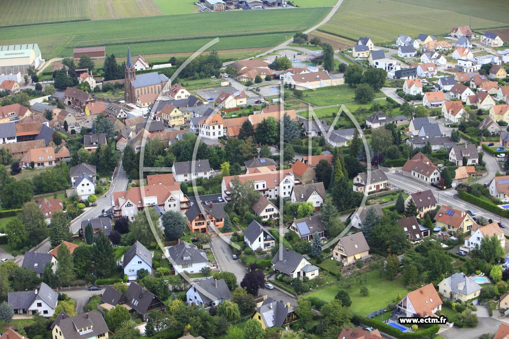 Photo arienne de Wiwersheim