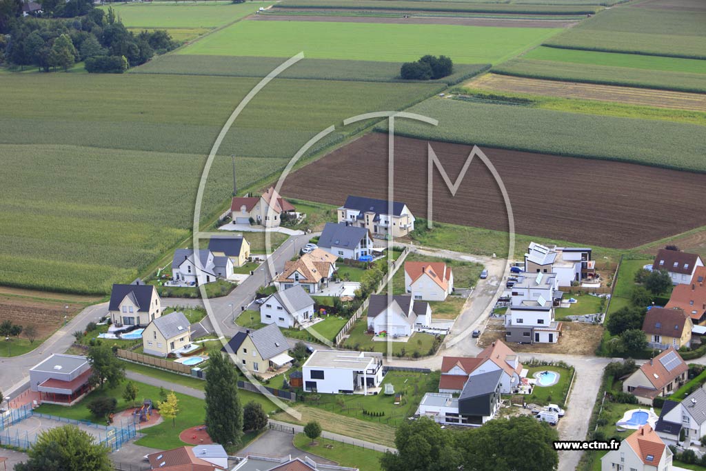 Photo arienne de Wiwersheim