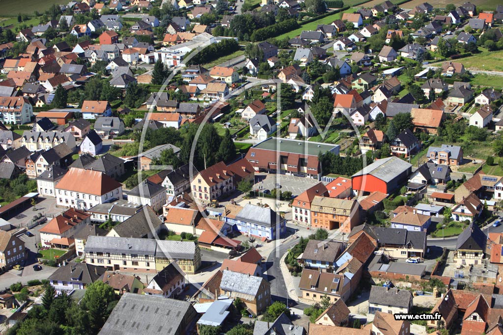 Photo arienne de Geudertheim