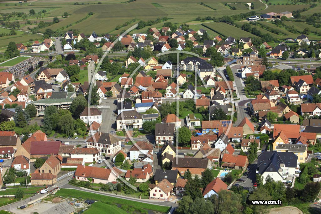 Photo arienne de Herrlisheim