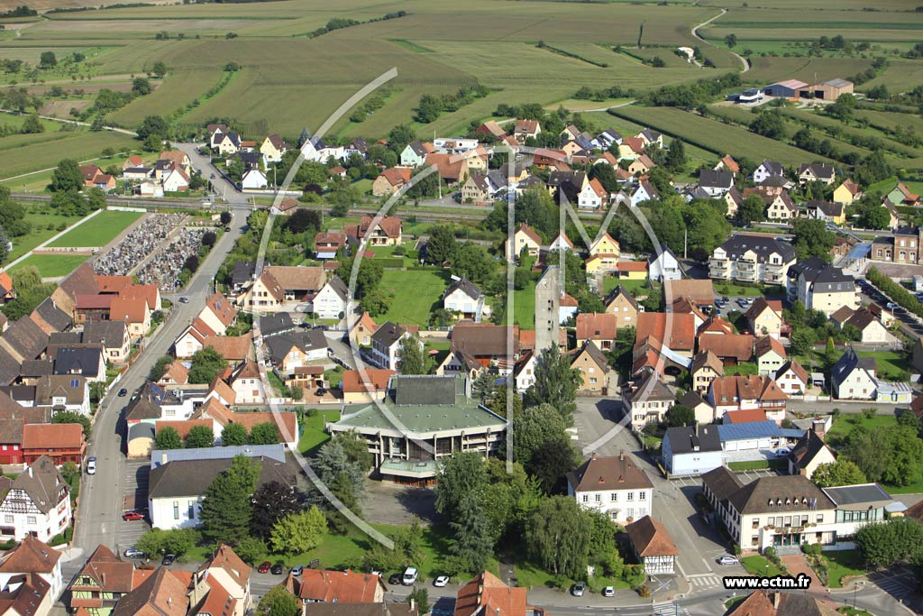Photo arienne de Herrlisheim