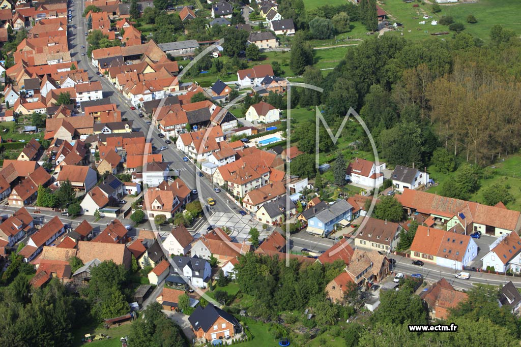 Photo arienne de Oberhoffen-sur-Moder