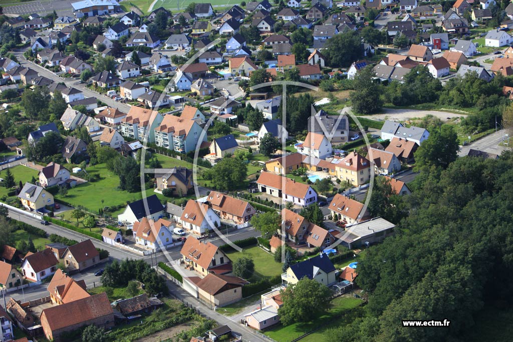 Photo arienne de Oberhoffen-sur-Moder