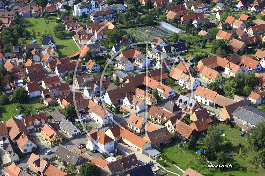 Photo arienne de Oberhoffen-sur-Moder