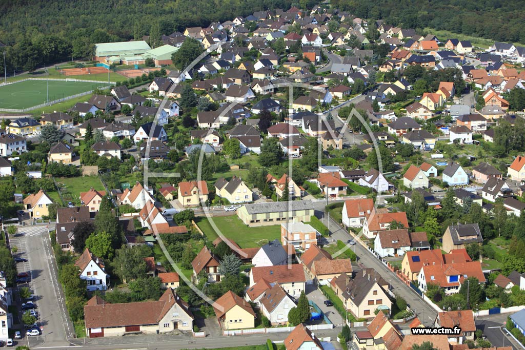 Photo arienne de Oberhoffen-sur-Moder