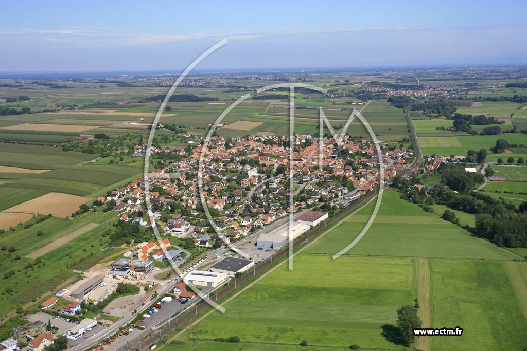 Photo arienne de Schwindratzheim