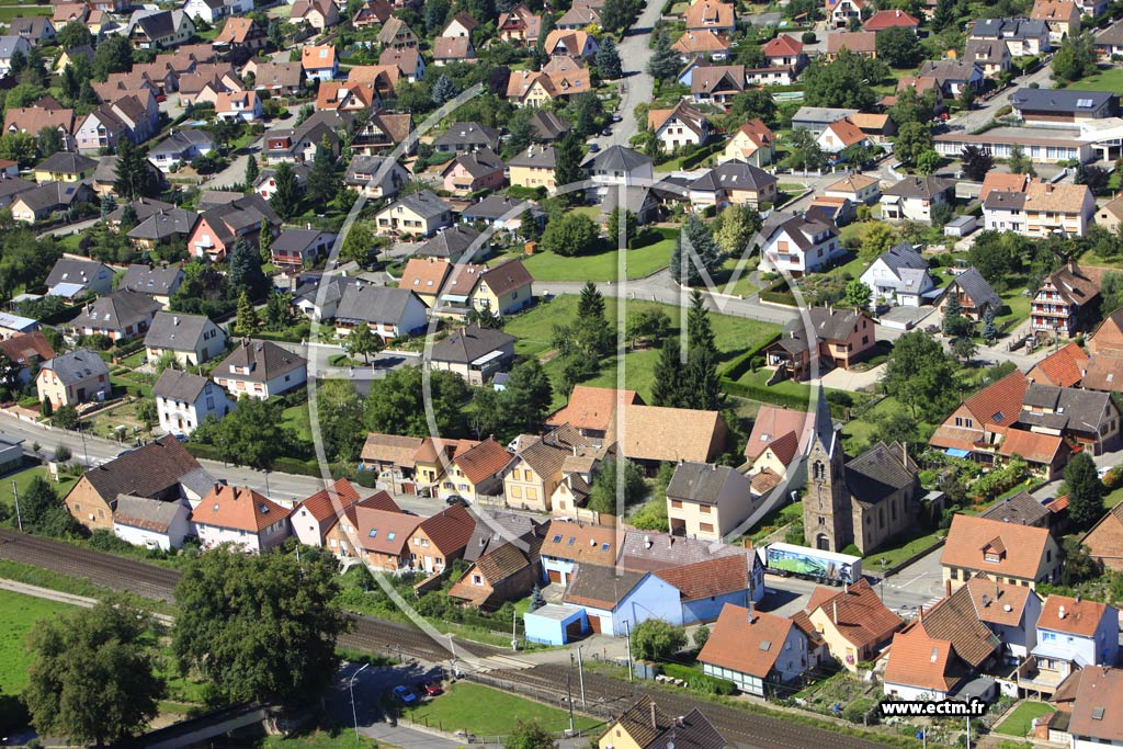 Photo arienne de Schwindratzheim