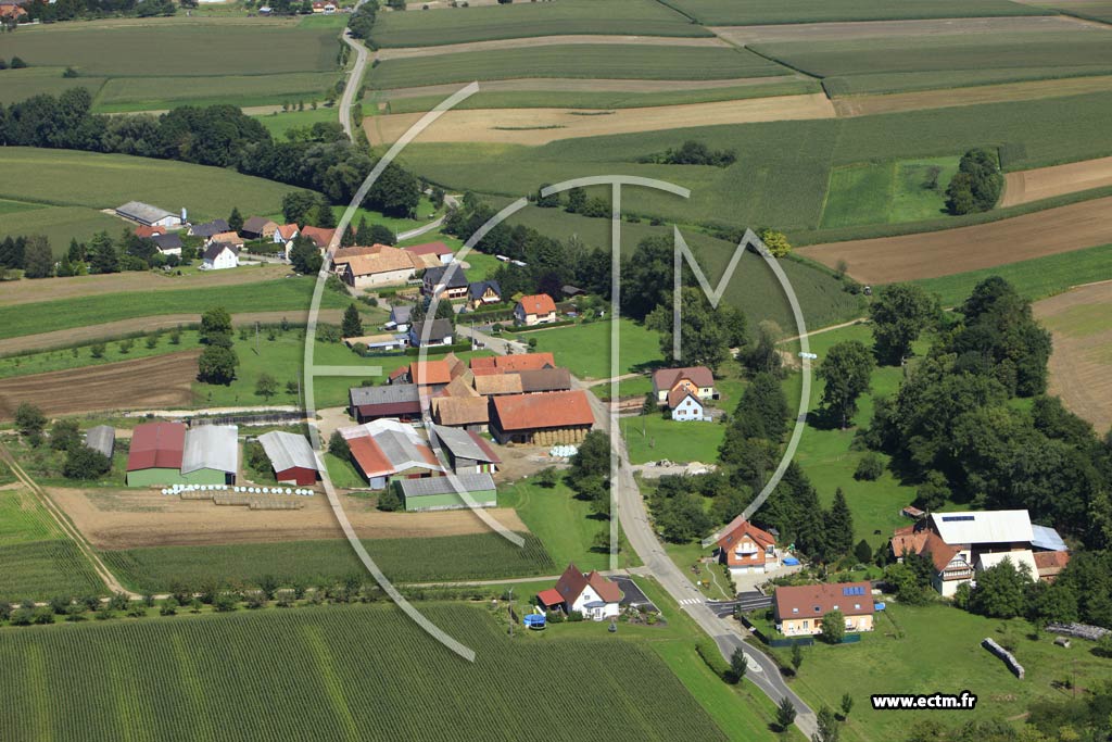 Photo arienne de Wittersheim (Gebolsheim)