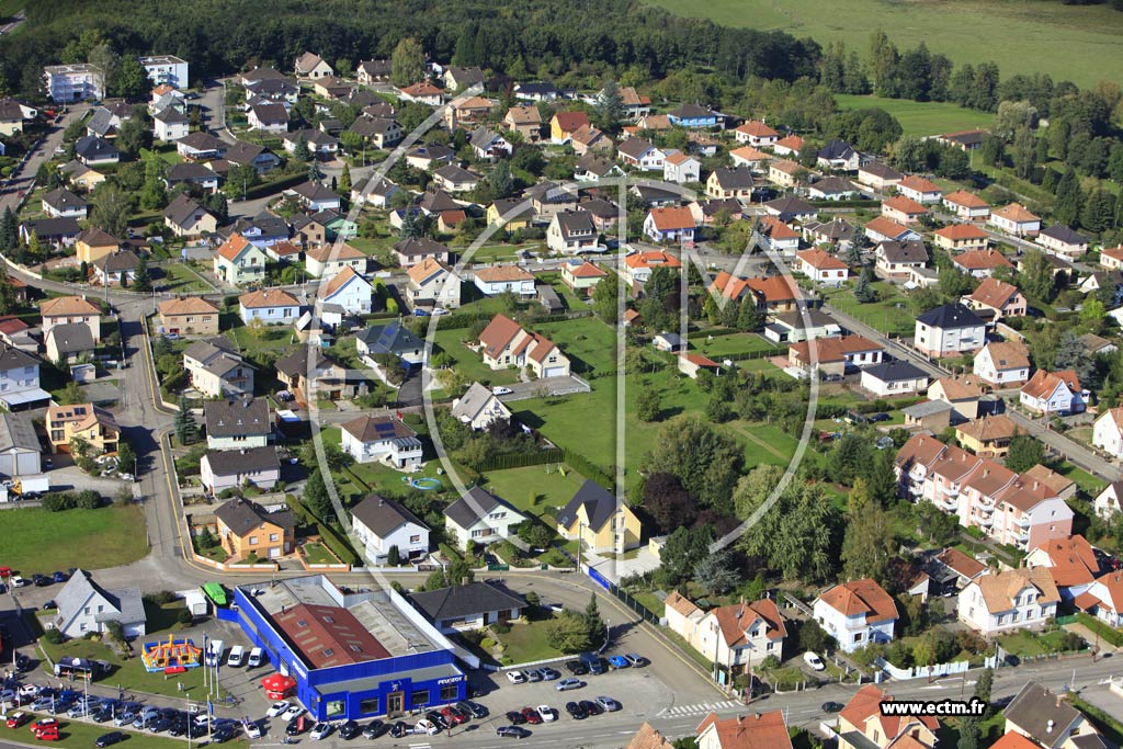 Photo arienne de Gundershoffen (Eulenberg)