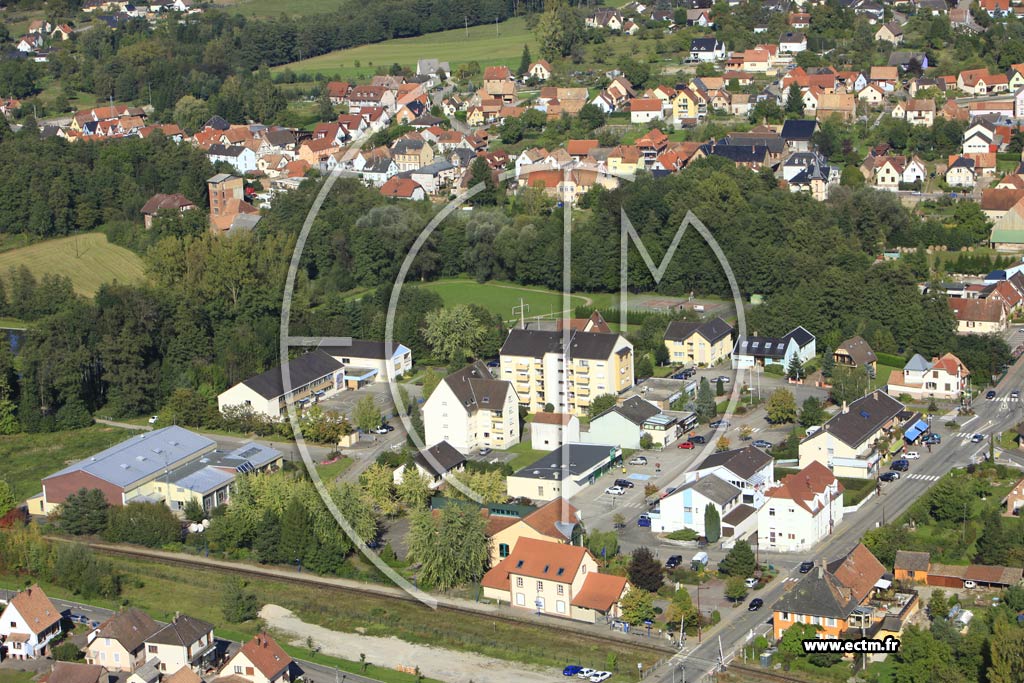 Photo arienne de Gundershoffen (Eulenberg)