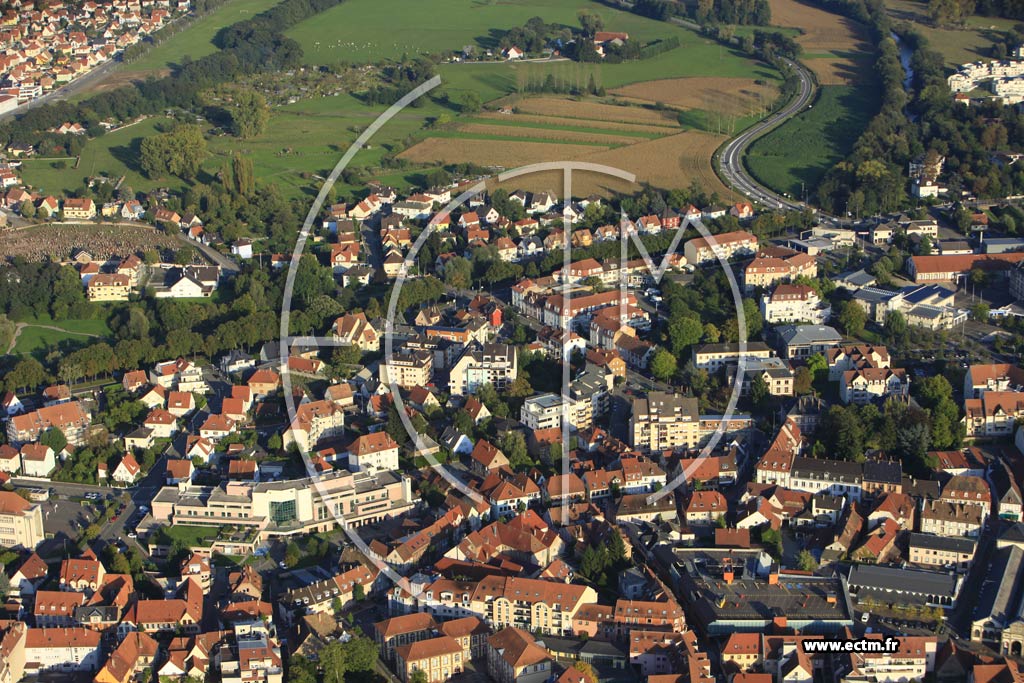 Photo arienne de Haguenau (Centre Ville)