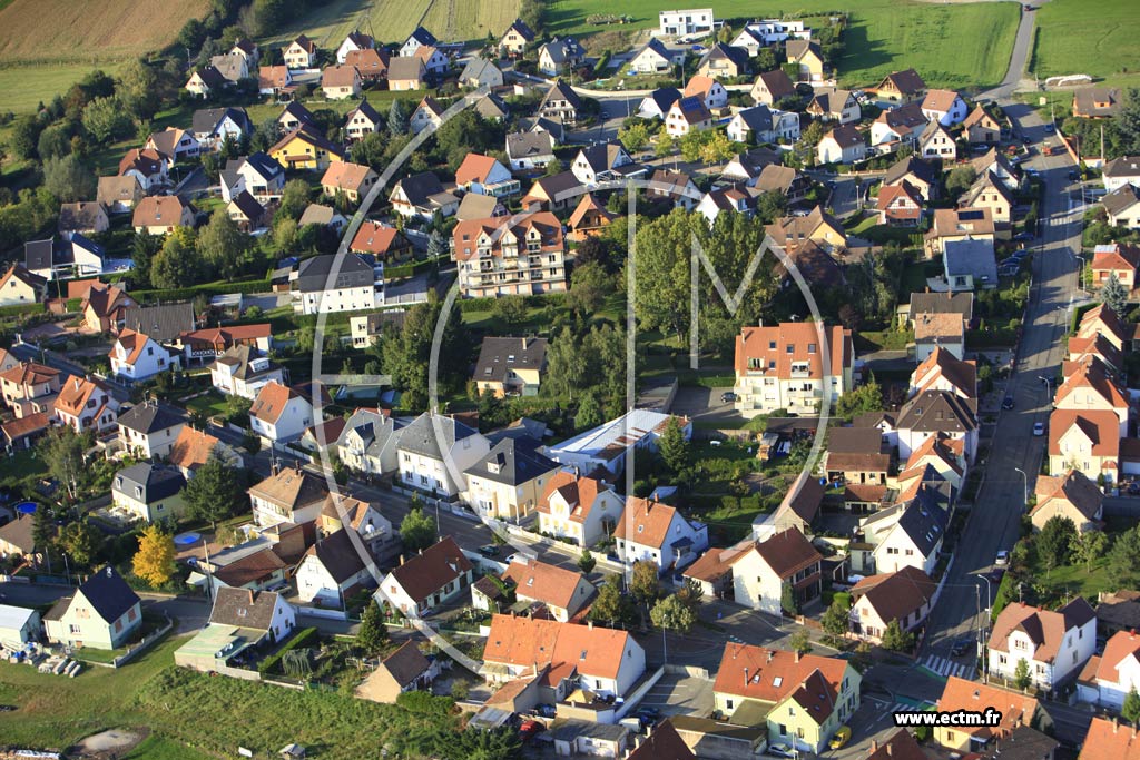Photo arienne de Haguenau (Matzacker)