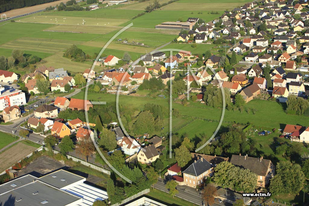 Photo arienne de Haguenau (Matzacker)