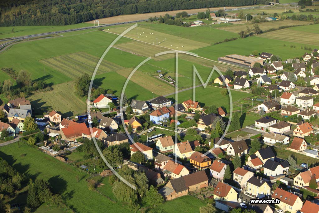 Photo arienne de Haguenau (Matzacker)