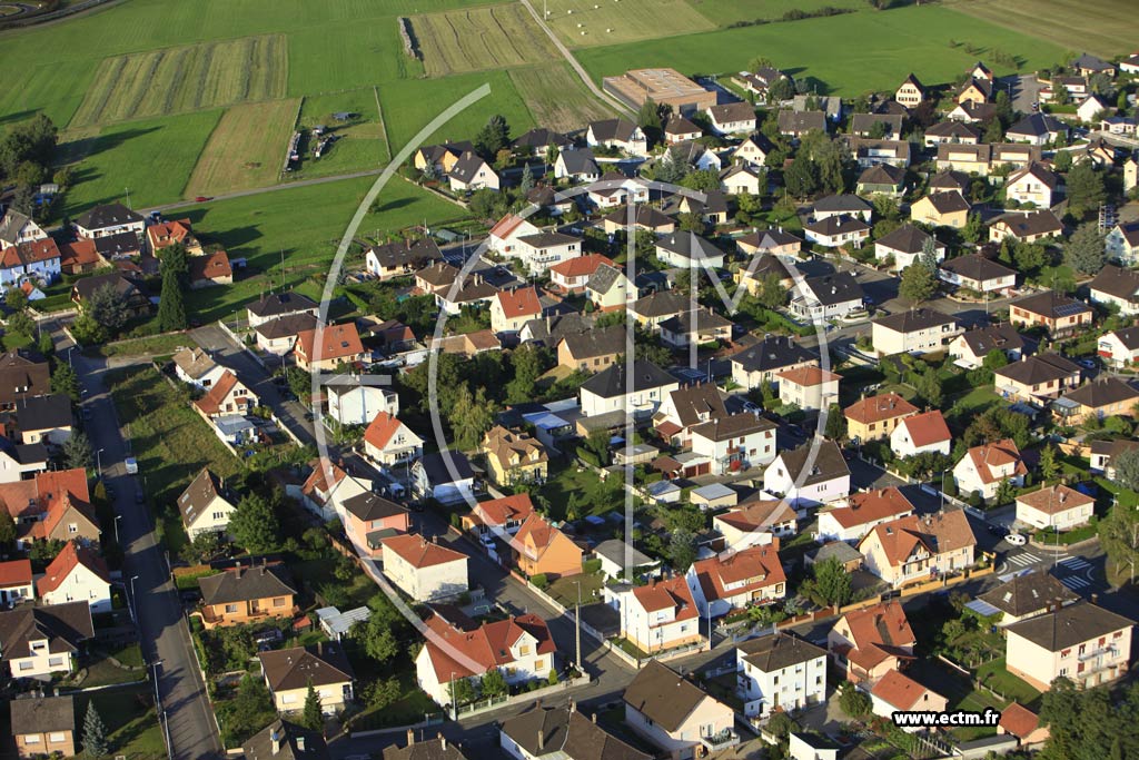 Photo arienne de Haguenau (Matzacker)