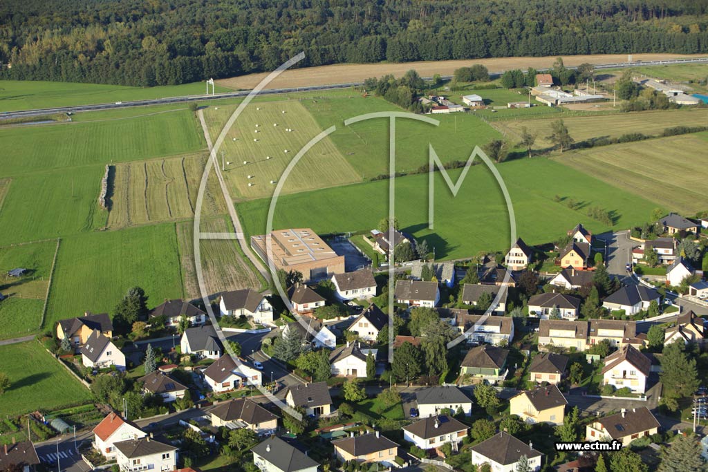 Photo arienne de Haguenau (Matzacker)