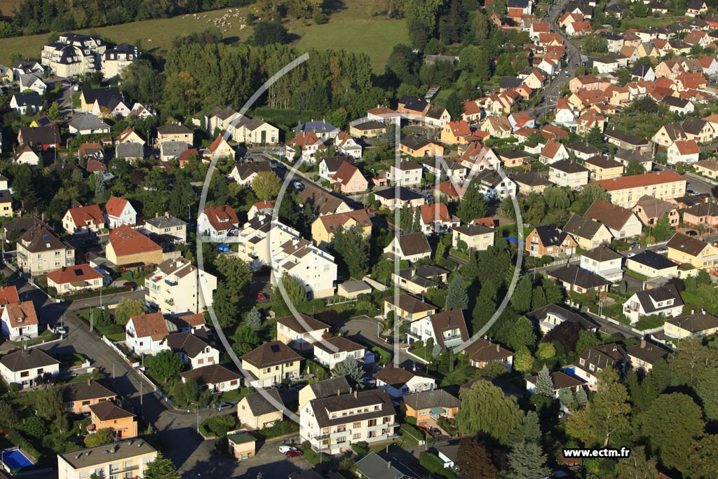 Photo arienne de Haguenau (Schloessel)