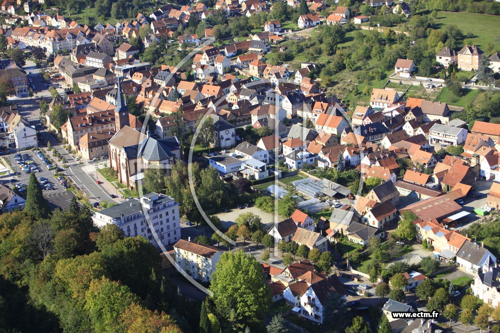 Photo arienne de Niederbronn-les-Bains