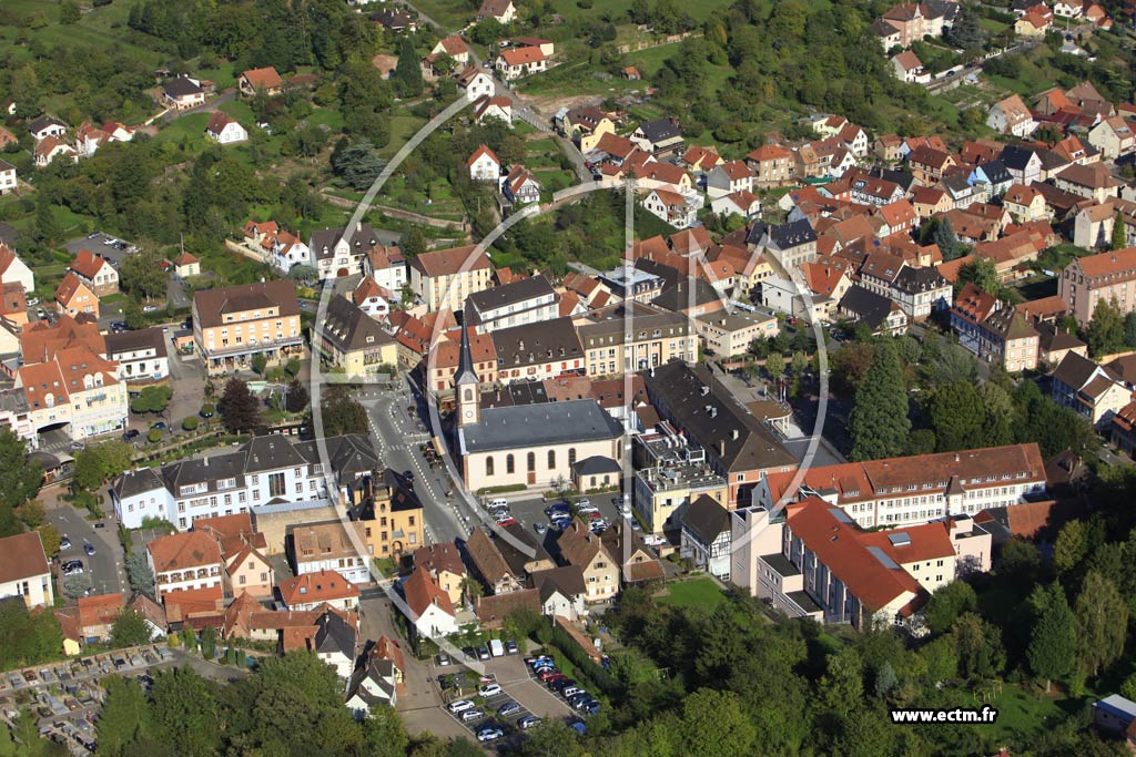 Photo arienne de Niederbronn-les-Bains