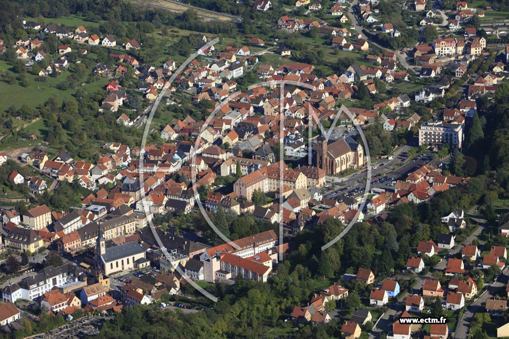 Photo arienne de Niederbronn-les-Bains