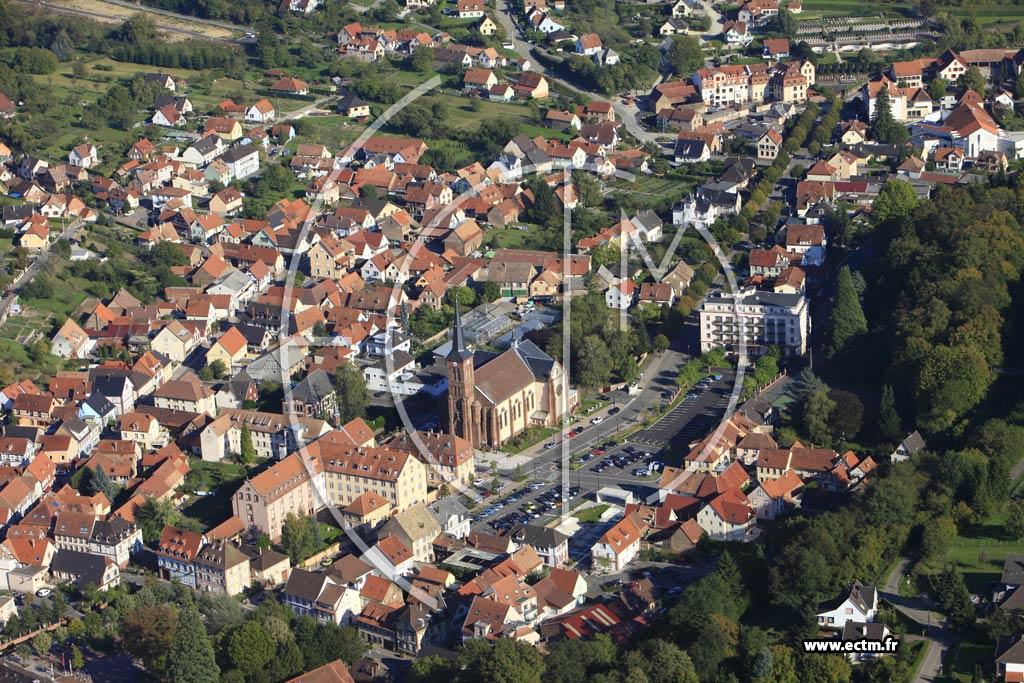 Photo arienne de Niederbronn-les-Bains