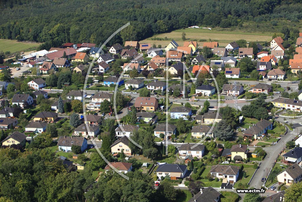 Photo arienne de Schweighouse-sur-Moder