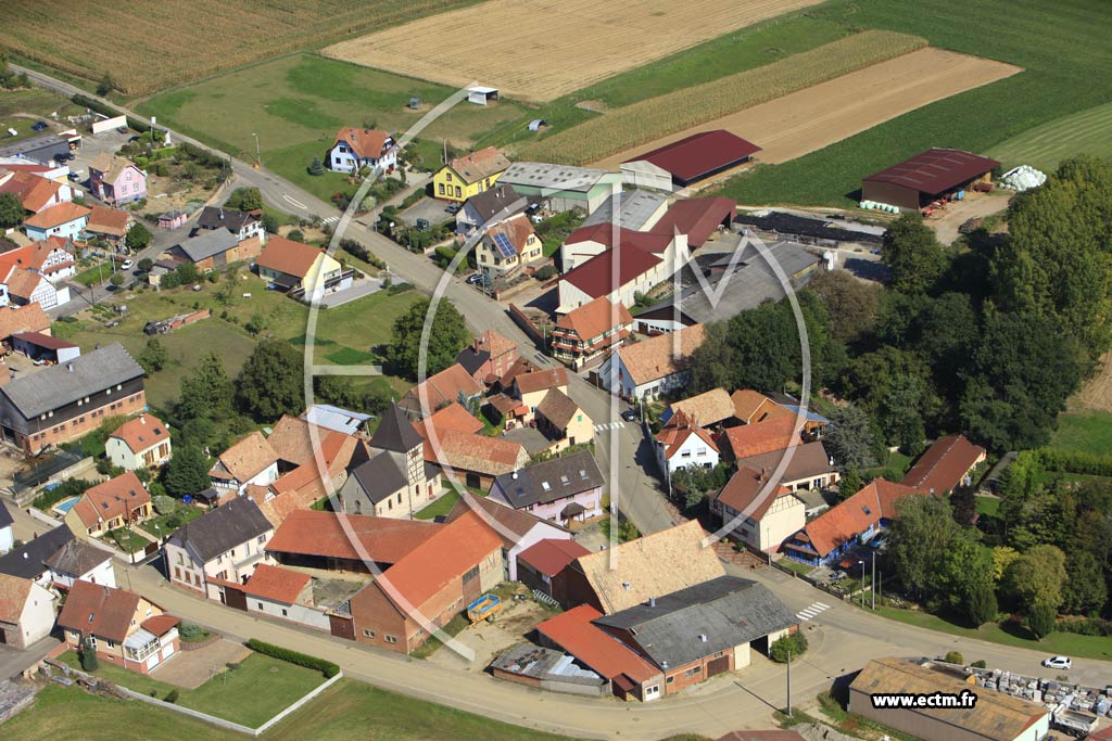 Photo arienne de Uhlwiller (Niederaltdorf)