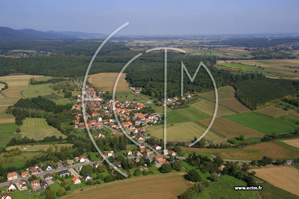 Photo arienne de Kutzenhausen (Oberkutzenhausen)