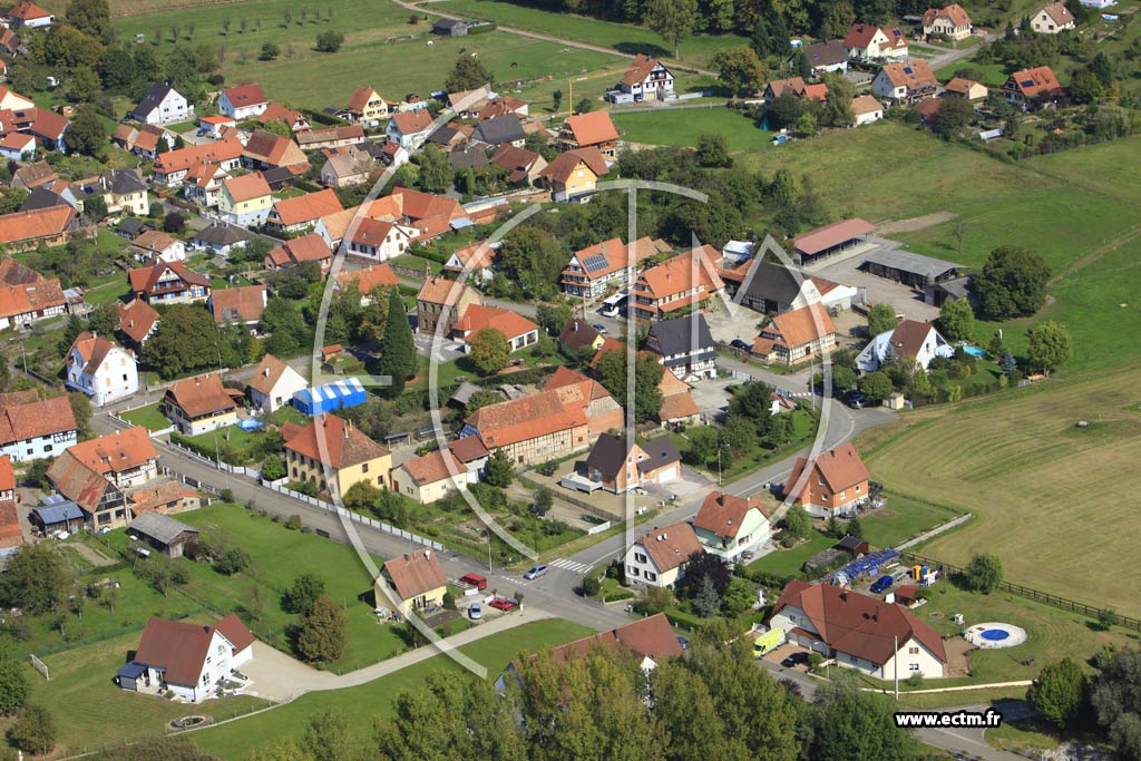 Photo arienne de Kutzenhausen (Oberkutzenhausen)