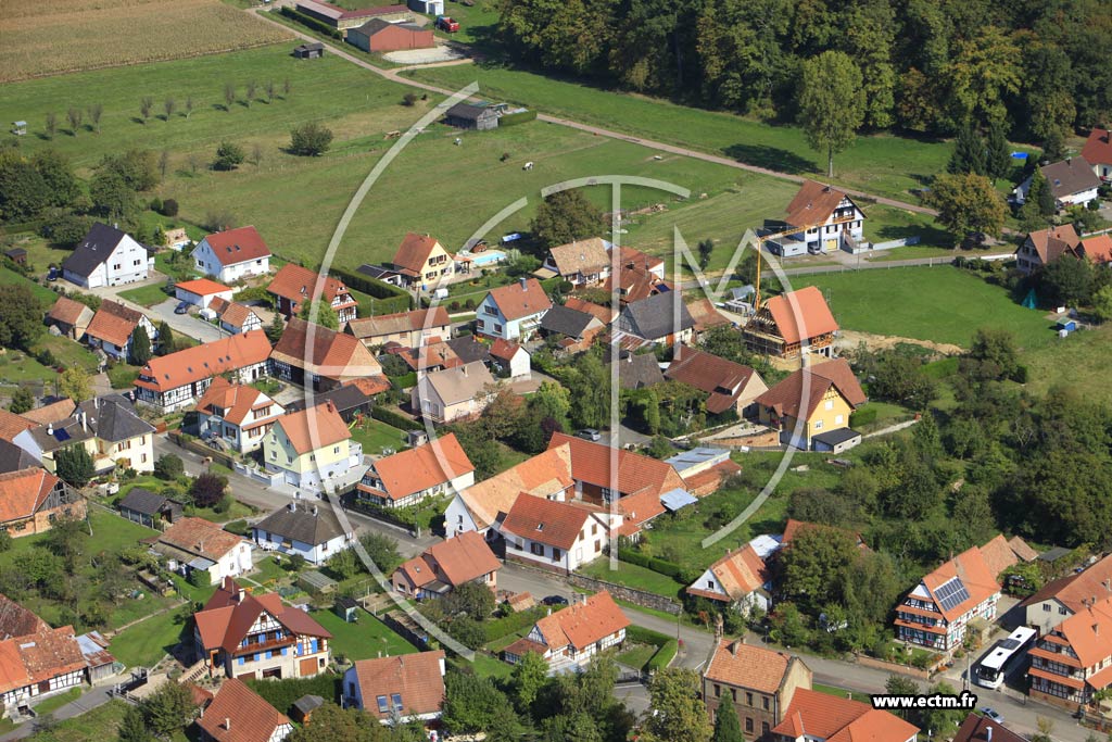 Photo arienne de Kutzenhausen (Oberkutzenhausen)