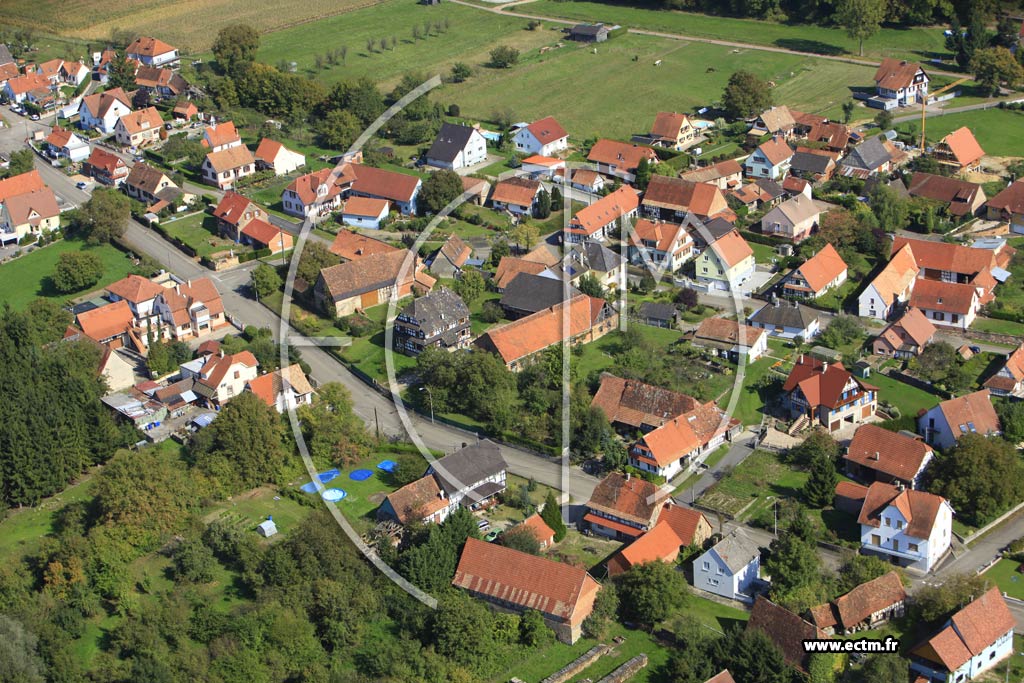 Photo arienne de Kutzenhausen (Oberkutzenhausen)