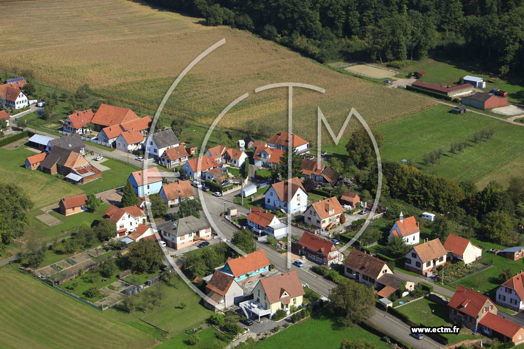 Photo arienne de Kutzenhausen (Oberkutzenhausen)