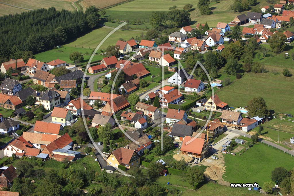 Photo arienne de Kutzenhausen (Oberkutzenhausen)