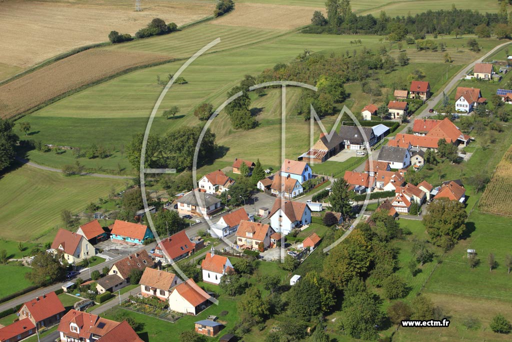 Photo arienne de Kutzenhausen (Oberkutzenhausen)