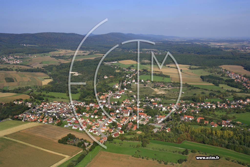 Photo arienne de Merkwiller-Pechelbronn