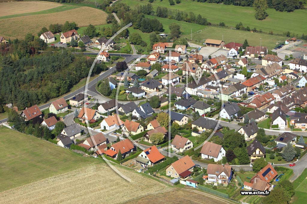Photo arienne de Merkwiller-Pechelbronn