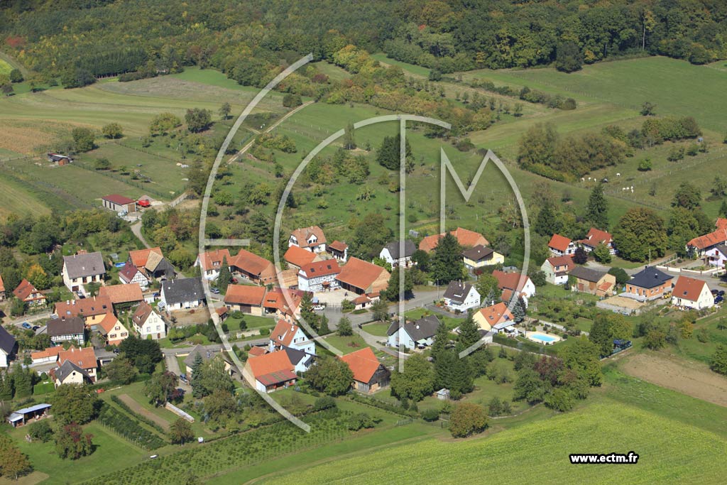 Photo arienne de Oberdorf-Spachbach