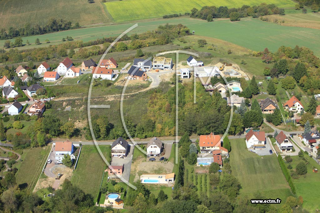 Photo arienne de Oberdorf-Spachbach